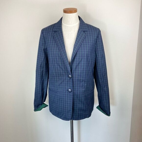 Lafayette 148 Thatcher Window Pane Blazer - Picture 2 of 7